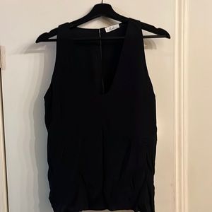 Black tank with open back